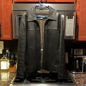 Joseph Abboud lamb skin leather jacket